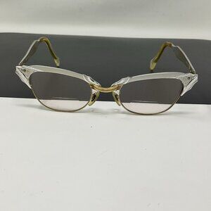 Vintage 1950s Gaspari Cat Eye Eyeglasses Frame 12K Gold Filled Aluminum 48mm